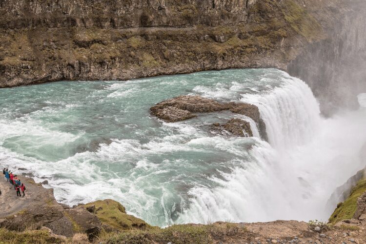 Famous Gullfoss falls