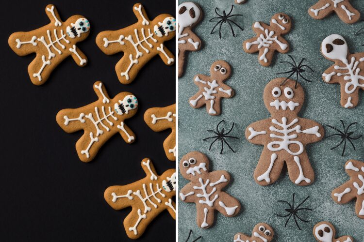 Gingerbread skeletons