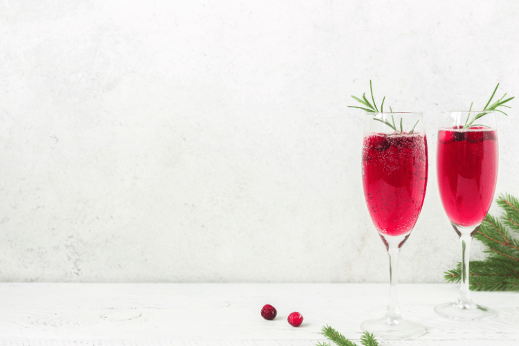 Cranberry ginger mimosa